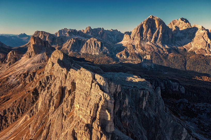 Les Dolomites au coucher du soleil par Martin Podt