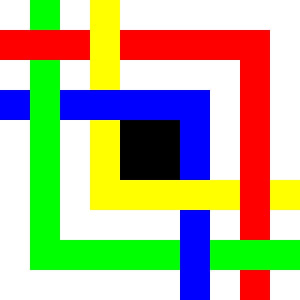 Drunter und Drüber | Permutation | ID=10 | V=32 | 4xL | P #01-D von Gerhard Haberern