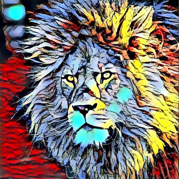 Color Kick Animal - Lion King von Angelika Möthrath