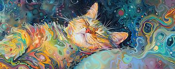 Painting Cat | Cats by Wonderful Art