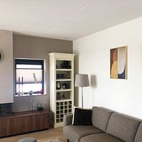 Kundenfoto: Modernes geometrisches buntes Werk von Moderne Kollektion, auf Leinwand