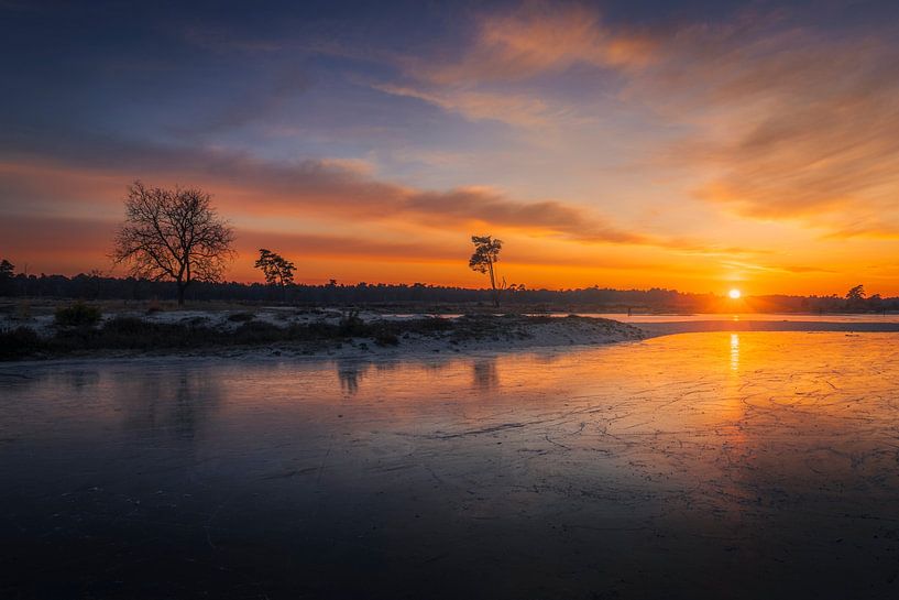 Sonnenuntergang Eiscreme Loonse en Drunense Duinen von Zwoele Plaatjes