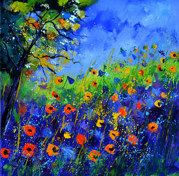 Fleurs sauvages en été