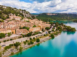 Historic village on the lake by Cynthia Hasenbos