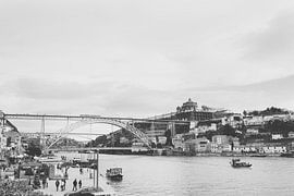 Bridge Luis over river Douro, Porto by Annemarie Rikkers