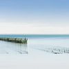 Oyster bed in Cancale in France by Claire van Dun