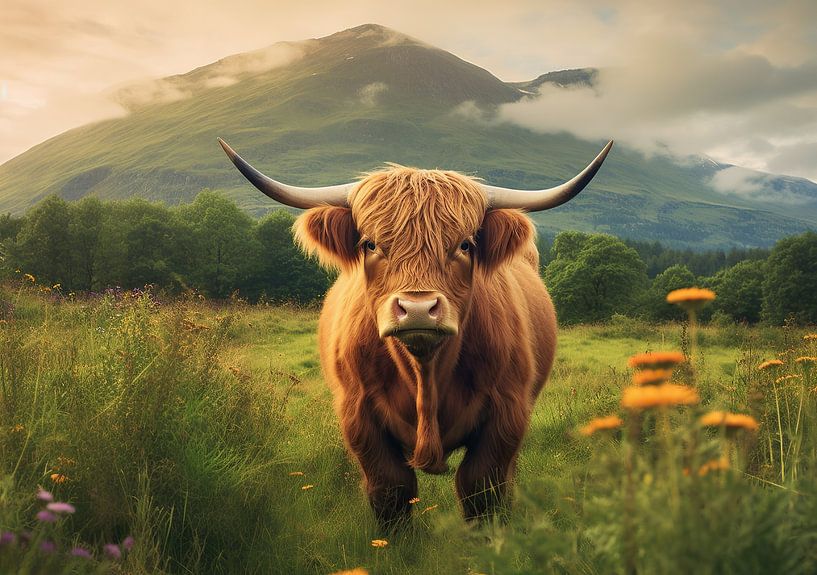 Highland Cow "Queen of the Highlands: the iconic bovine animal in the limelight" by Niklas Maximilian