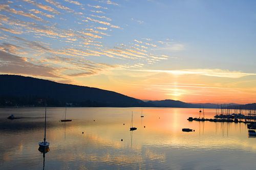 Lever de soleil au Wörthersee