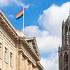 Dom Tower and LGBT diversity flag sur Bart van Eijden