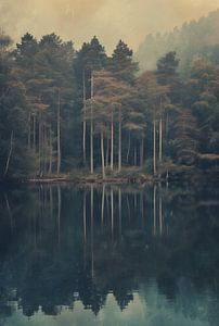 Herbstwald im Morgennebel