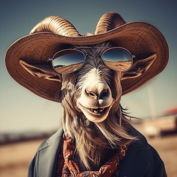 Coole Ziege in der Festival-Sonne von YArt