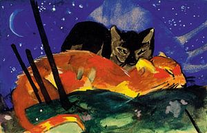 Two Cats, Franz Marc