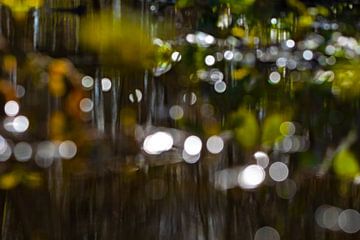 Abstract en dromerig beeld ( reflectie van het water ) van Chihong