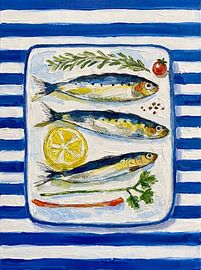 Fresh Blue-striped Sardines