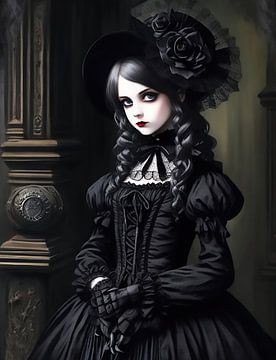 Gothic Victorian Girl van Brian Morgan