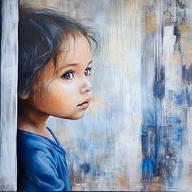 Meisje naast de deur