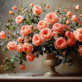 schilderachtig stilleven met bloemen van Egon Zitter