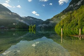 Mystischer Morgen am Königssee bei Schönau von Jiri Viehmann