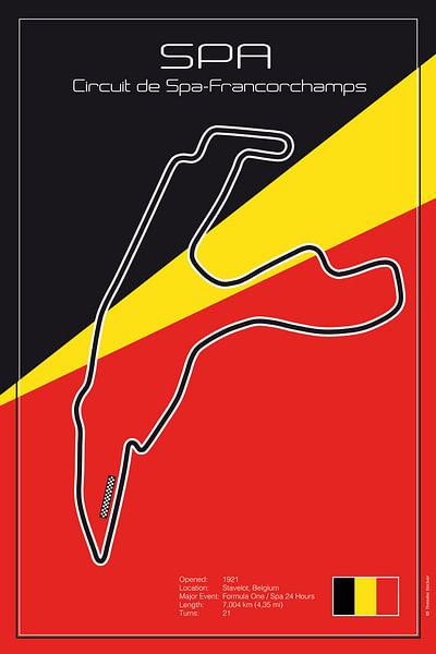 Racetrack Spa von Theodor Decker