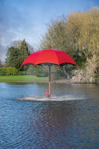 Paraplufontein in het Julianapark Leeuwarden