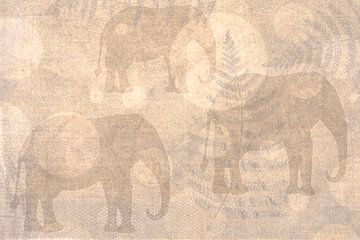 Out of Africa, Höhlenzeichnung II von Caroline Drijber