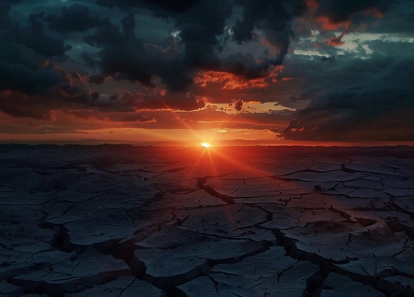 Magische zonsondergang in de Vallei van fernlichtsicht