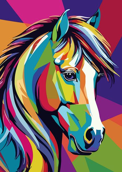 Pony Horse Pop Art by MIROKKU