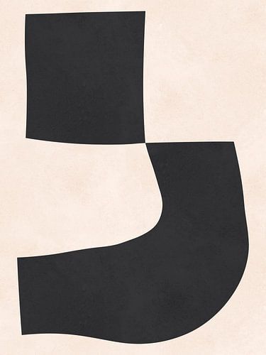 Zwarte expressieve vormen 1