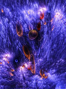 Tiefsee mit  Biolumineszenz