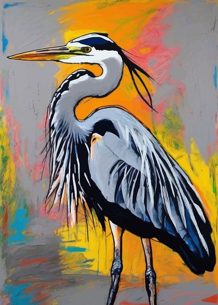 Grey Heron by MIROKKU