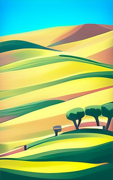 collines toscanes par Niek Traas