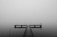 Steiger in de mist, de Potten, Sneek