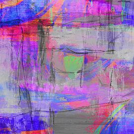 Farbgesang Geometrisch 111 Popart von Claudia Gründler