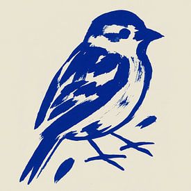 Blauwe vogel van Treechild