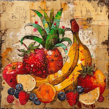 Fruit Graffiti I by Peridot Alley
