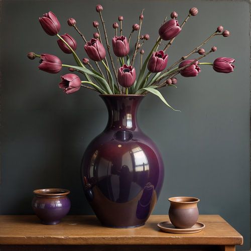 Stilleven Vaas met Bloemen