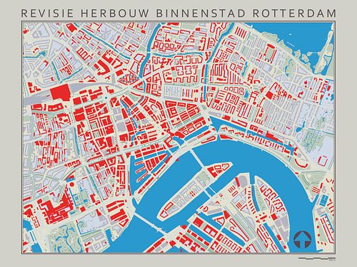Revisiekaart van de Wederopbouw van Rotterdam