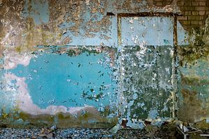 Alte Wand mit zugemauerter Tür - Lost Place Alter Flugplatz Rangsdorf