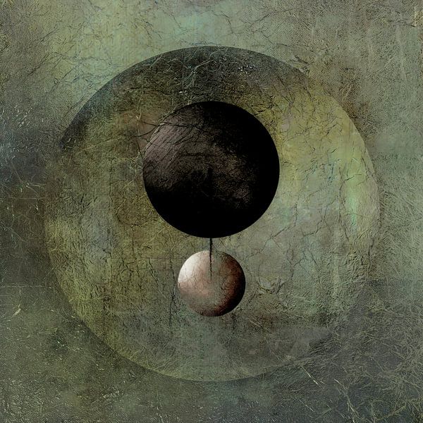 Modern Abstract. Minimalism with Circles. 5 by Alie Ekkelenkamp