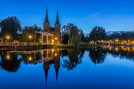 Heure bleue à Oostpoort à Delft par Ardi Mulder Aperçu