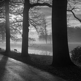 Mistige zon opkomst  sur Hans Jonker