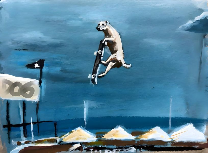 Skate Dog by Pop Gabrini