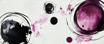 Gekleurde cirkels en spetters - Abstract van Poster Art Shop