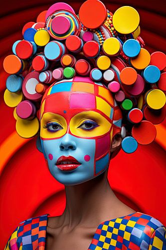 Expressieve Geometrie - Dotted Queen van Marianne Ottemann - OTTI