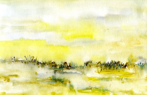 prachtig geel landschap