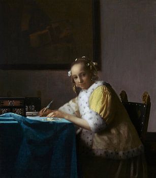 Eine schreibende Frau - Johannes Vermeer