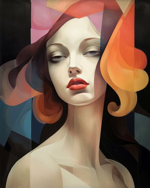 Art deco portret van Studio Allee