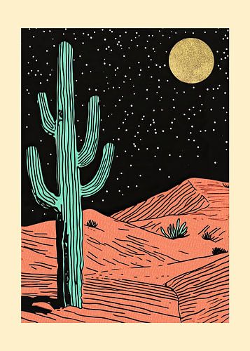 Stekelige poëzie: cactus schilderen