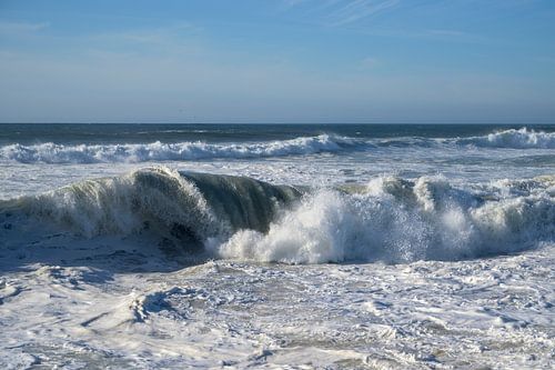 Waves off the coast of Portugal