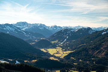 Spießerlifte bij Oberjoch in de herfst van Leo Schindzielorz